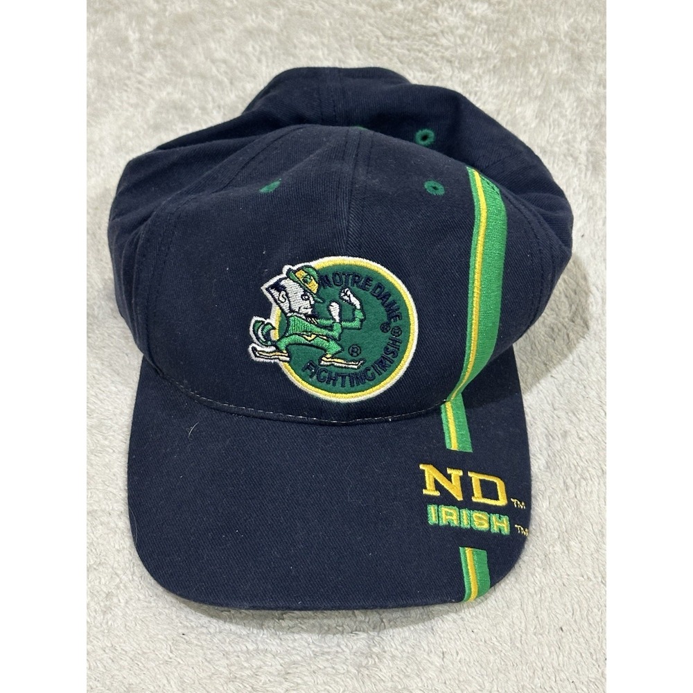 University of Notre Dame Fighting Irish Hat Cap Leprechaun Signatures Strapback